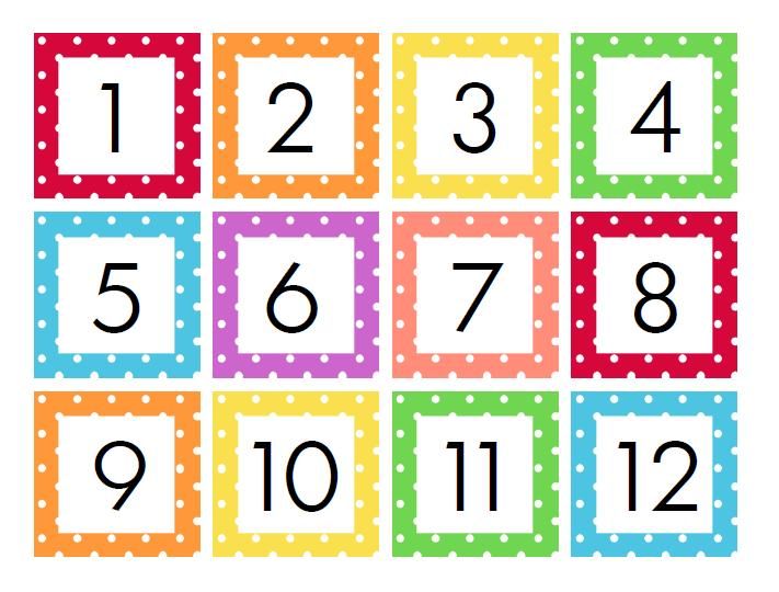 the numbers are arranged in squares to make it easier for children to learn how to read them