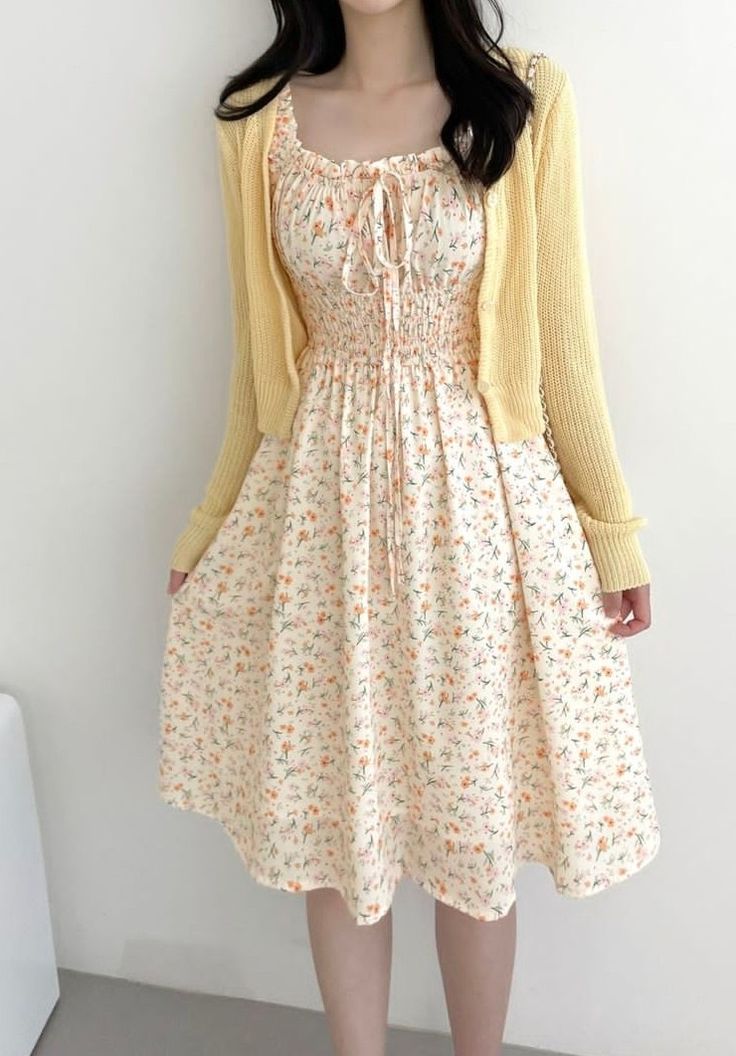 Vestidos Aesthetic Vintage, Choir Outfits, Cute Dress Outfits, Quick Outfits, Feminine Outfit, Girly Outfits, Casual Style Outfits, Soft Girl, Modest Dresses