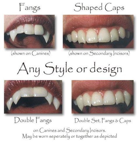 four different types of teeth with whitening on them