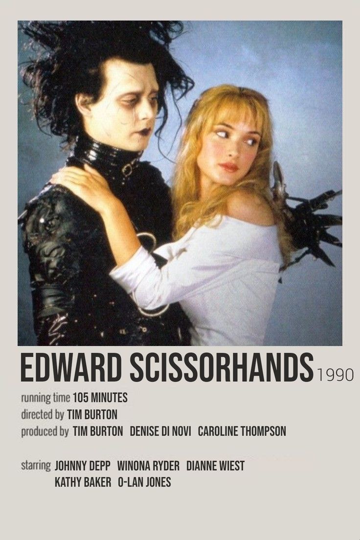 the poster for edward scissorhds starring in his role as michael and elizabeth