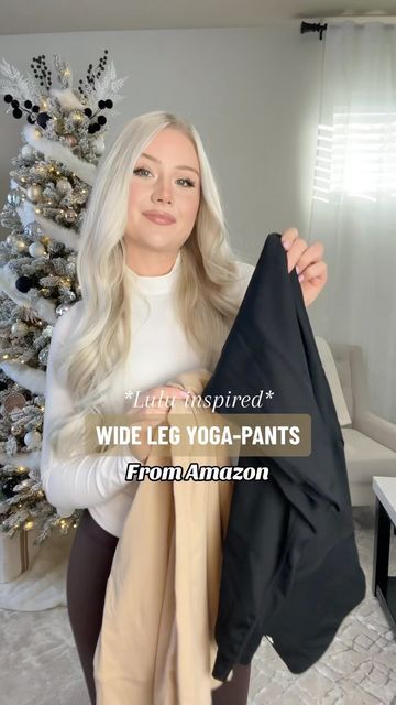 Jordan Murdock | Amazon Finds on Instagram: "Lulu inspired Amazon pants - try on!✨ These loose fitting yoga-style pants are a mom’s dream! - The fit is so supportive but so comfortable - comes in many color options and size/lengths *I’m wearing size small* (5’1”, 125lbs) . #amazonfinds #amazonpants #luluinspired #widlegpants #momstyle #amazontryon #womenspants" Wide Leg Yoga Pants Outfit, Amazon Pants, Winter Pants Outfit, Leg Yoga, Wide Leg Yoga Pants, Cozy Pants, Yoga Pants Outfit, Yoga Fashion, Rainy Day Outfit