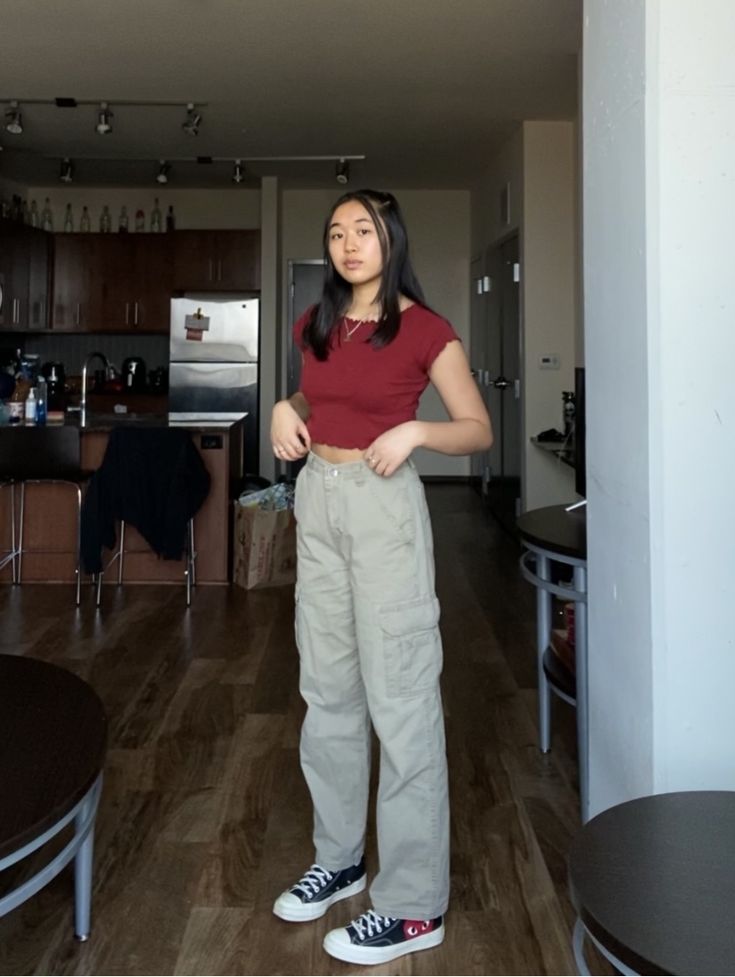 Target Employee Aesthetic, Cute Target Employee Outfits, Target Work Outfit Red And Jeans, Target Worker Outfit, Target Outfits Employee, Target Uniform Ideas, Walking Date Outfit, Employee Aesthetic, Target Employee Outfit