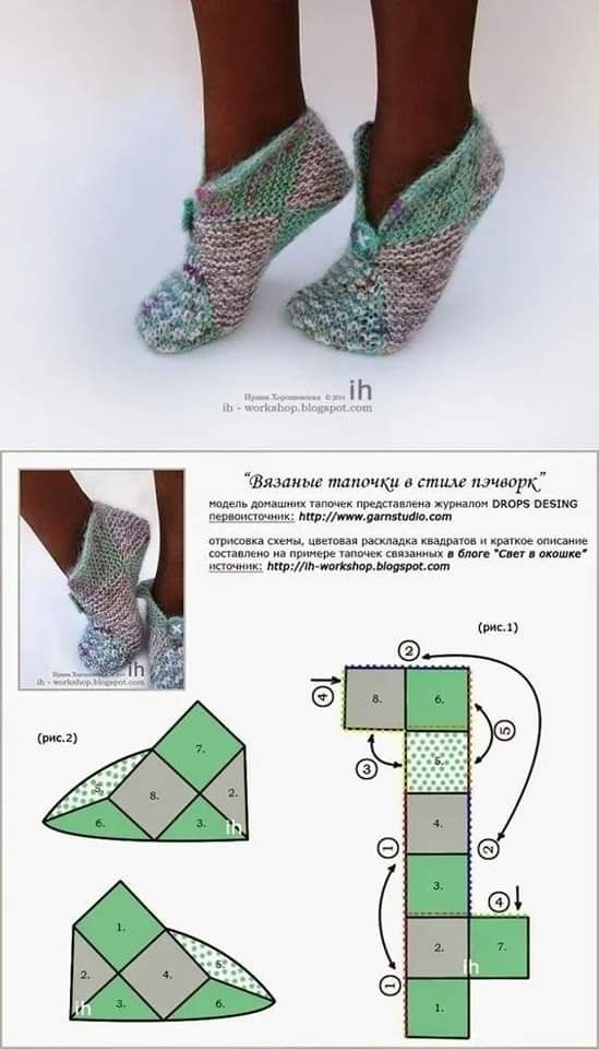 an image of the legs and feet of someone wearing slippers with crochet on them