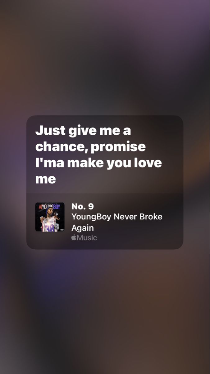 the text message is being displayed on an iphone screen, and it says just give me a chance, promise i'm make you love me