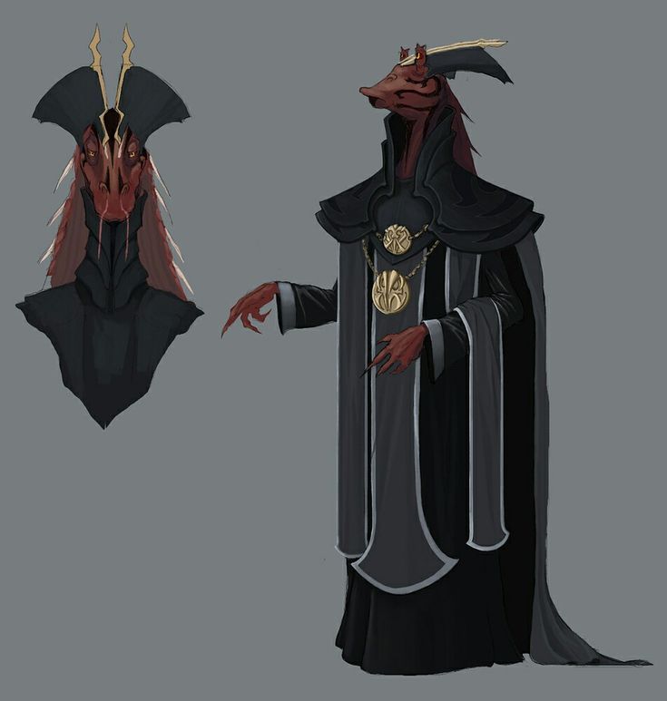 an image of a demon with horns on it's head and two different costumes