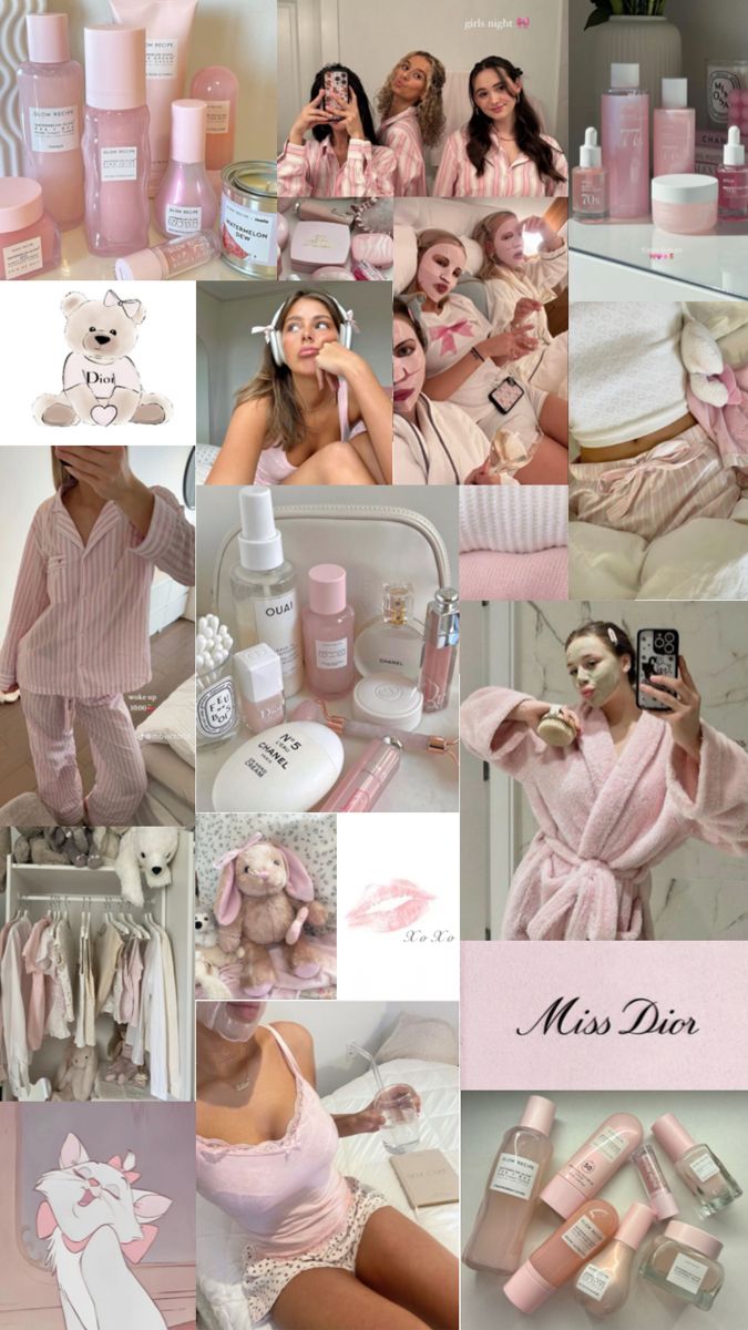 pink aesthetic, cozy pink, pink girl, vanilla girl, skincare, self care, pinkdior #pinkskincare #pinkselfcare #cozypink #pinkgirl #pink #missdior #collage #pinkcollage Vanilla Girl Skincare, Girl Skincare, Instagram Feed Tips, Self Care Day, Pink Wallpaper Girly, Pink Lifestyle, Aesthetic Cozy, Pink Aura, Pink Skin