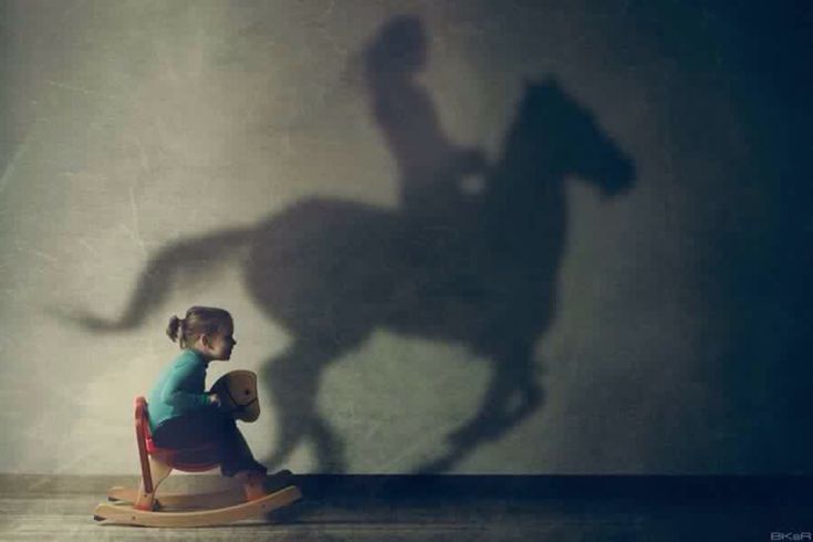 Rocking Horse, The Shadow, A Horse, Wall