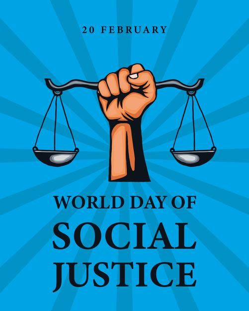 a poster for world day of social justice