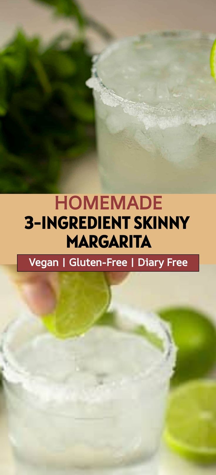 the ingredients for this margarita drink are shown