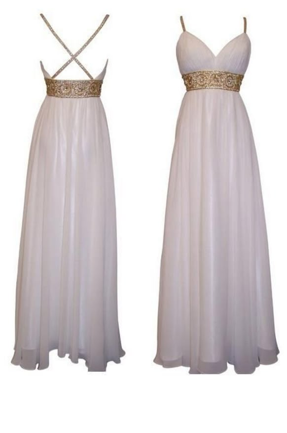 Low Back Boho Prom Dress with Beaded Waist Formal Occasion Dress evening dresses Boho Prom Dress, Greek Dress, Boho Prom, Evening Dress Long, Formal Occasion Dress, White Bridesmaid Dresses, Chiffon Prom Dress, Fantasy Dress, Reception Dress