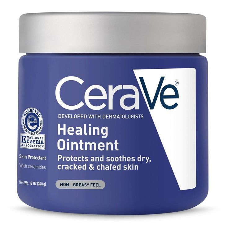 Developed with dermatologists, CeraVe Healing Ointment for Dry and Chafed Skin, Non-Greasy Feel provides intense, long-lasting moisturization and helps protect, soothe, and relieve extremely dry chapped and chafed skin. CeraVe Healing Ointment combines a non-greasy feel with skin identical ceramides. The ointment is non-comedogenic, lanolin-free, and non-irritating. Suitable for use as an occlusive balm on extra-dry areas on the entire body, face, and even on dry, cracked hands. The ointment for Cerave Healing Ointment, Chafed Skin, Dermatologist Recommended Skincare, Extremely Dry Skin, Healing Ointment, Cracked Skin, Skin Repair, Dermatologist Recommended, Moisturizing Lotions