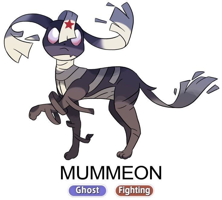 a cartoon dog with the words mummeon on it