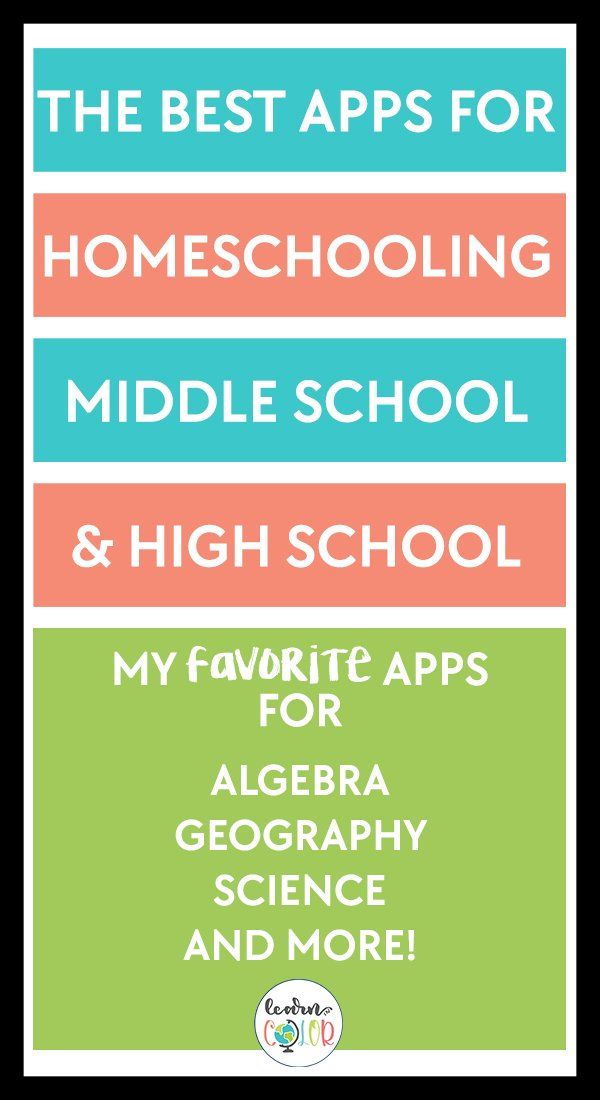 the best apps for homeschooling middle school and high school