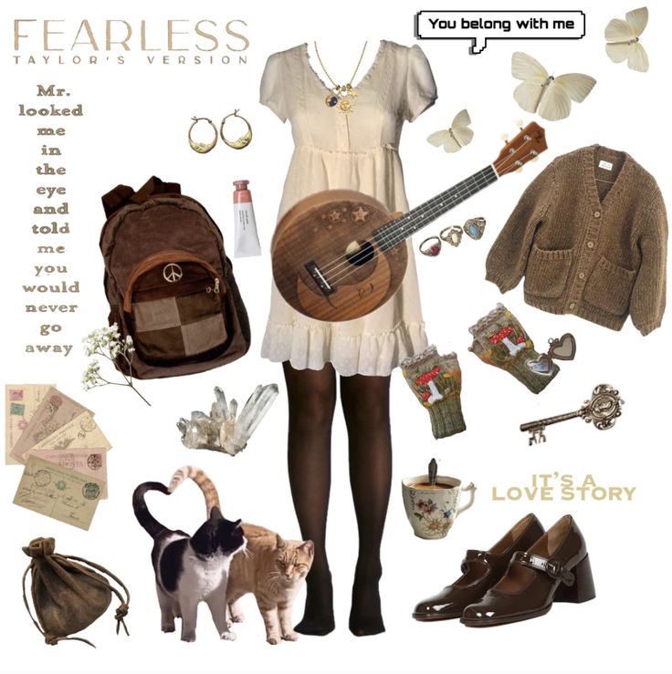 Taylor Swift Albums As Outfits, Fearless Outfit Inspo Taylor Swift, Midnights Taylor Swift Inspired Outfits, Fearless Album Outfits, Taylor Swift Concert Outfit Ideas Fearless, Outfits Inspired By Taylor Swift Albums, Taylor Swift Fearless Outfit Ideas, Fearless Inspired Outfits, Fearless Taylor Swift Aesthetic Outfits