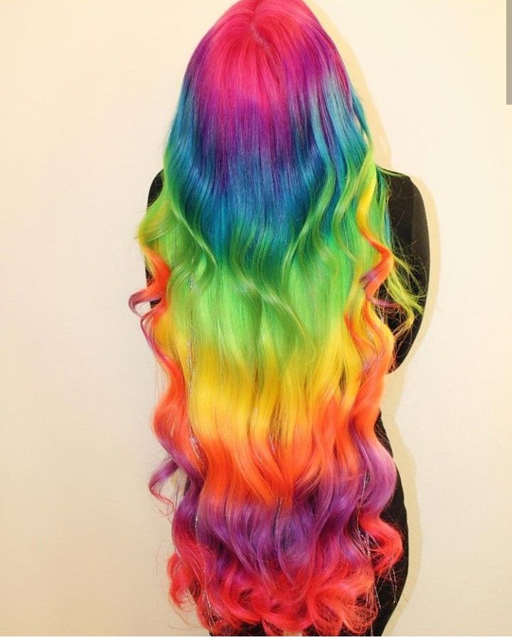 Hidden Rainbow Hair, Rainbow Hair Color, Multi Colored Hair, Neon Hair, Colourful Hair, Awesome Hair, Unicorn Hair, Pastel Hair, Cool Hair