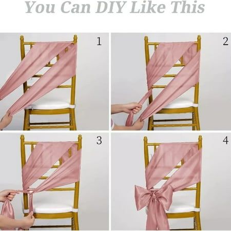 how to make a bow for a chair that is not in the way you can diy like this