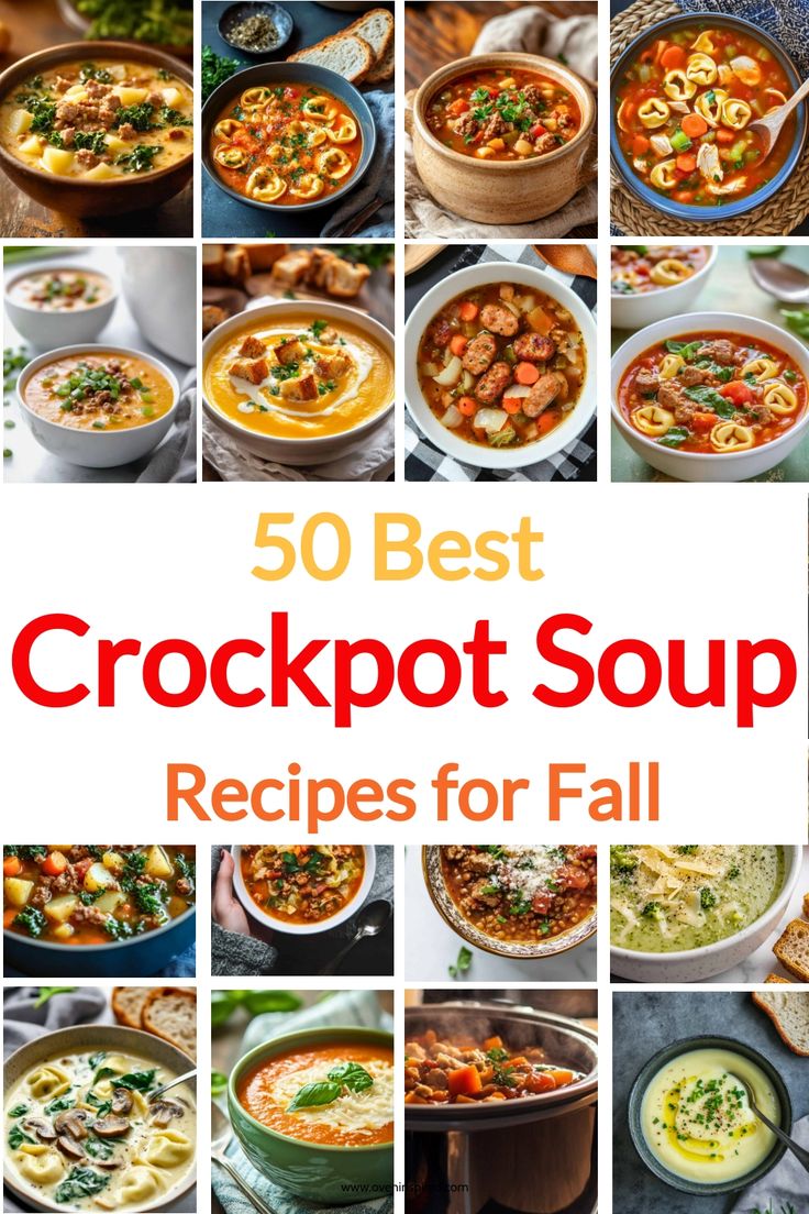 50 best crockpot soup recipes for fall