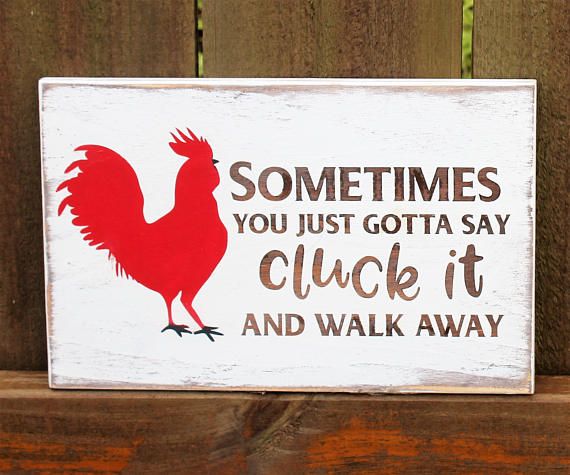 Cluck it sign Painted wood sign Funny chicken gifts Coop Signs, Now Quotes, Chicken Signs, Chicken Gifts, Building A Chicken Coop, Funny Chicken, Hand Painted Wood Sign, Diy Chicken Coop, Chicken Diy