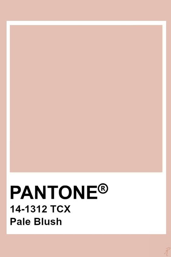 pantone's pale pink paint is shown with the words pantone on it