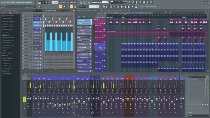 an image of some music mixing equipment on a computer screen with sound waves and equalizer