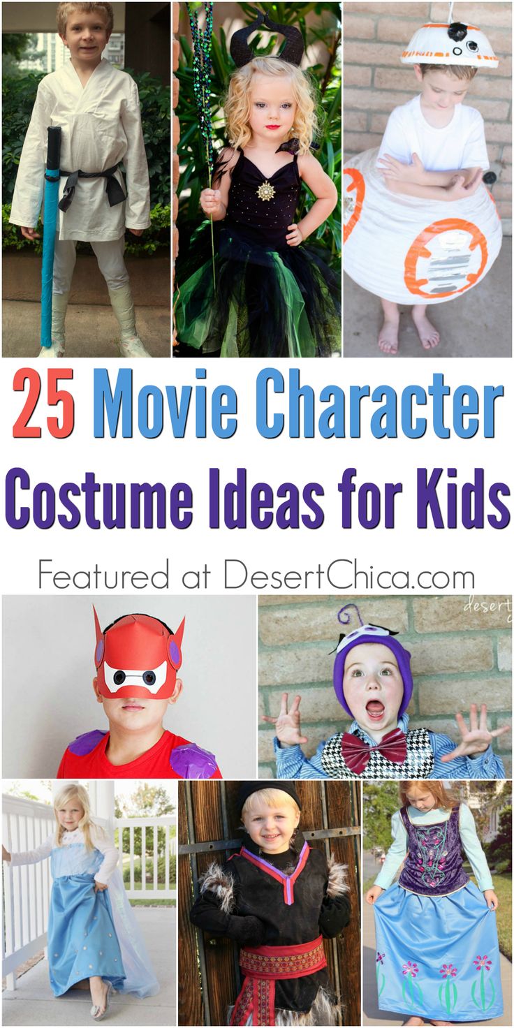 25 movie character costume ideas for kids featured at desert chica com