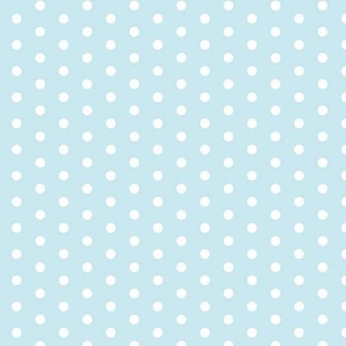 a blue background with white polka dots