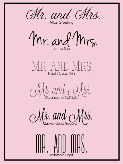 some type of calligraphy that is in black and white with the words mr and mrs