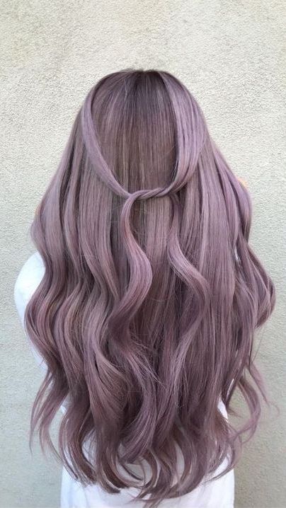 Chocolate Lavender Hair, Hair Color Swatches, Lavender Hair, Hair Color Purple, Shiny Hair, Color Swatches, Purple Hair, Color Ideas, Lavender