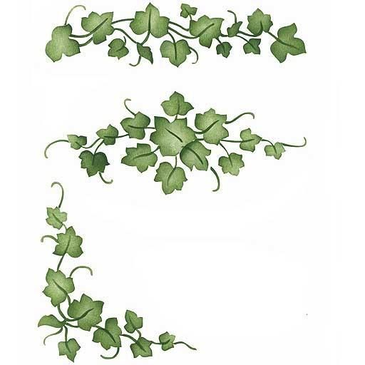 four leafed vines are arranged in the shape of letter s