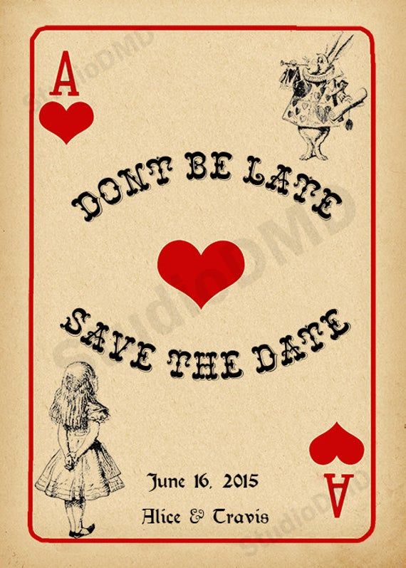 a card with the words, don't be late save the date