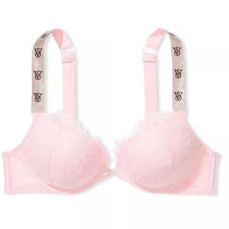 Never Worn Brand New Everyday Bra Victoria's Secret, Victoria's Secret Bombshell Bra, Cheap Romantic Tops From Victoria's Secret, Pink Bombshell Bra, Vs Bombshell Bra, Victoria Secret Pink Bras Push Up, Bras Cute, Victoria's Secret Bra With Adjustable Straps, Victoria Secret Push Up Bra