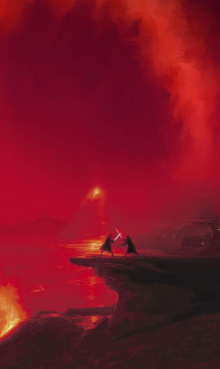 two people on a boat in the water at night with bright red clouds above them