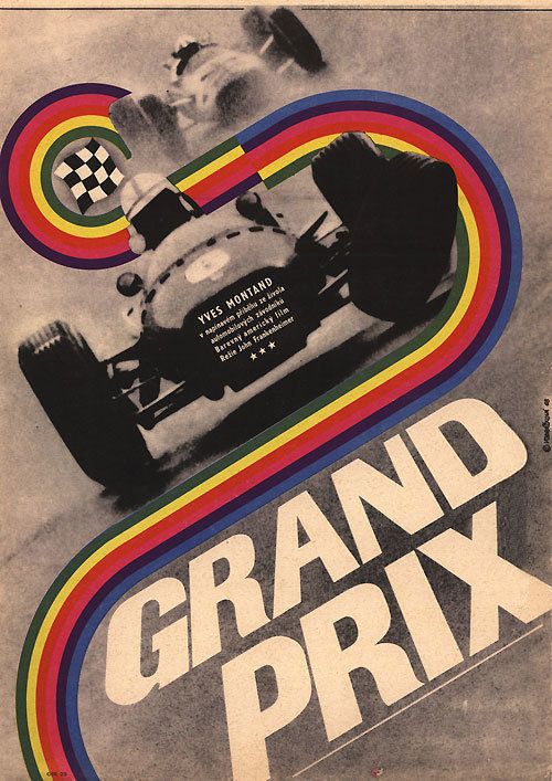 an advertisement for the grand prix race