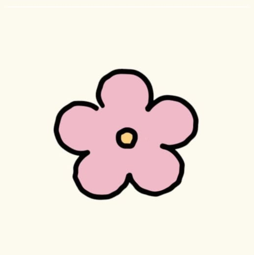 a pink flower on a white background