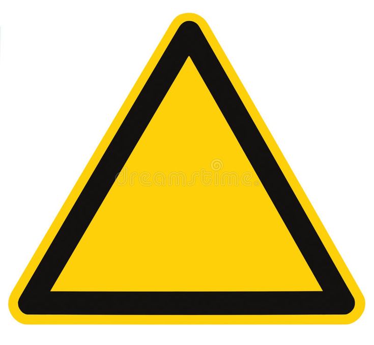 a yellow and black triangle sign on a white background royalty illustration stock images for web designers