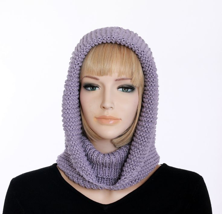 This listing is for the PDF pattern only, not for the finished product. As the frosty months of winter begin to dig in their heels, this Hand knit hood cowl PDF pattern will be your best ally in protecting from the cold. You'll be amazed at how easy it is to create this handsome knitted ski mask using this easy-to-understand pattern. Create more than one using a variety of yarns and in different colors so you'll be ready to hit the slopes in style this winter! This knit scarf works as a cowl or Knitting Patterns Cocoon, Hood Scarf, Scarf Knitting Pattern, Hooded Cowl, Crochet Shawls And Wraps, Scarf Knitting, Purple Hands, Crater Lake, Wrap Pattern