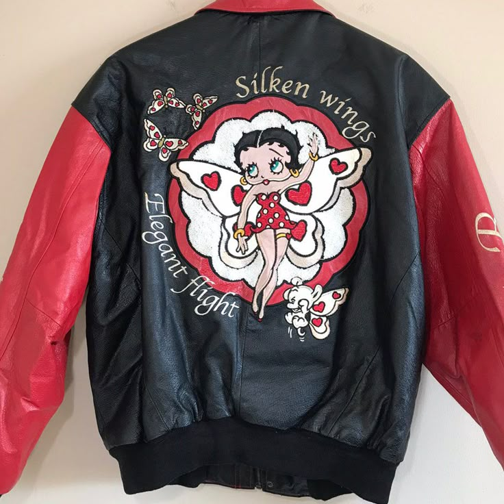 Betty Boop Jacket, Vintage Betty Boop, Baggy Pants, Swaggy Outfits, Cool Jackets, Dream Clothes, Looks Vintage, Betty Boop, Fashion Killa