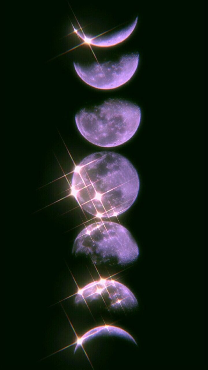 the phases of the moon are shown in this image, and it looks like they have been