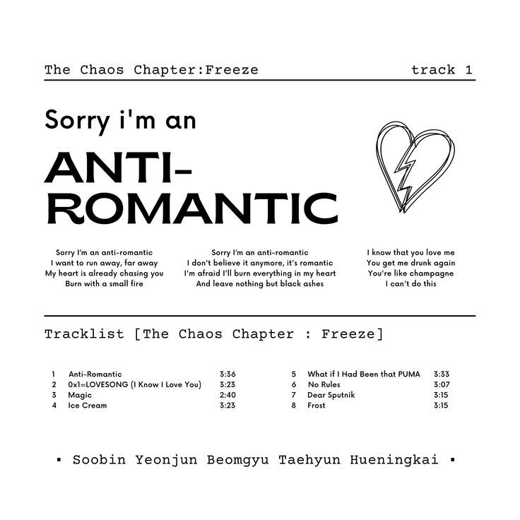 an advertisement with the words sorry i'm an anti - romantic