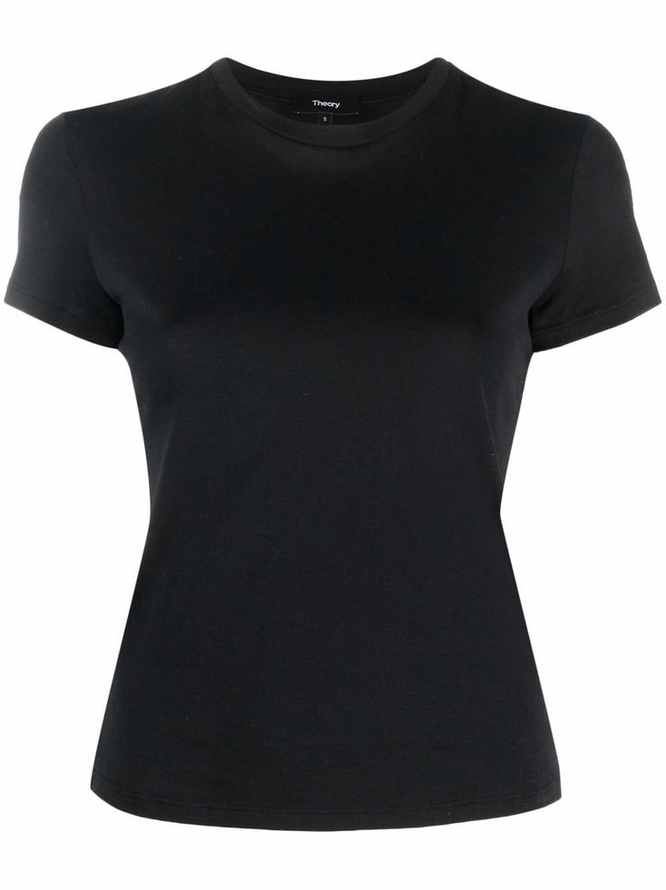 black pima cotton round neck short sleeves straight hem Black T-shirts, Aesthetic Black Shirt, Tight Black Shirt, Black T Shirt Women, Black Shirt Women, Baggy Tshirt, Black Tee Shirt, Black Shirts Women, Black Short Sleeve Shirt