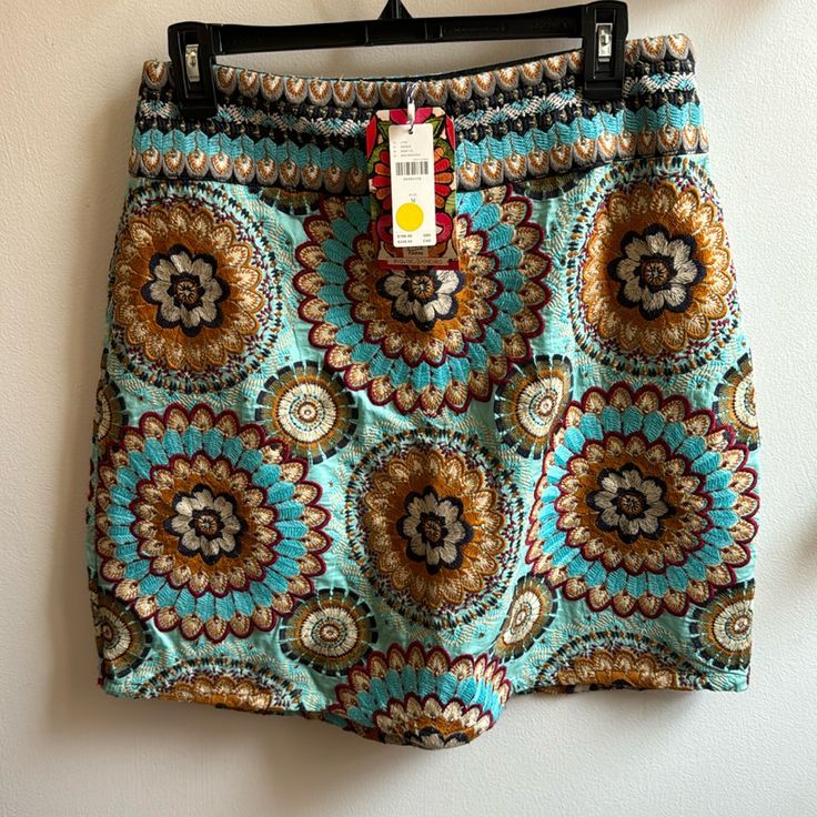 Beautiful Colorful Short Skirt Perfect For Summer. Never Worn, Size M, Nwt Deep Autumn, Farm Rio, Short Skirt, Anthropologie, Womens Skirt, Color Blue, Skirt, Women Shopping, Blue