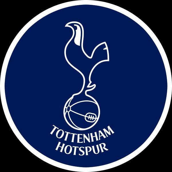 the tottenham logo on a blue circle