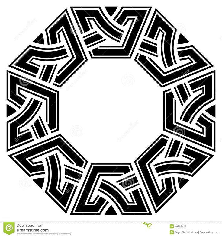 an abstract black and white pattern in the shape of a circle