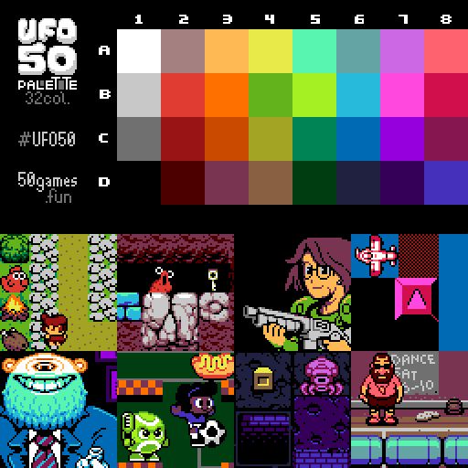 an old - school video game with characters and colors