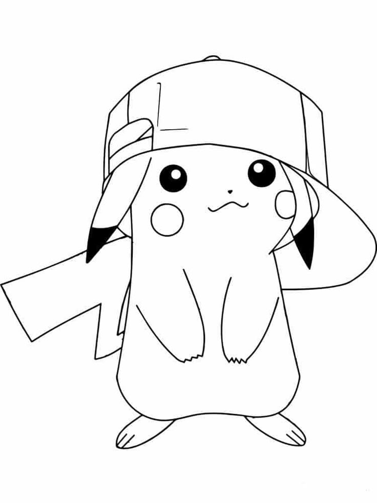 Pikachu Coloring, Pikachu Drawing, Pikachu Coloring Page, Cute Pikachu, Kitty Coloring, Mermaid Coloring Pages, Dog Coloring Page, Hello Kitty Coloring, Pokemon Coloring Pages