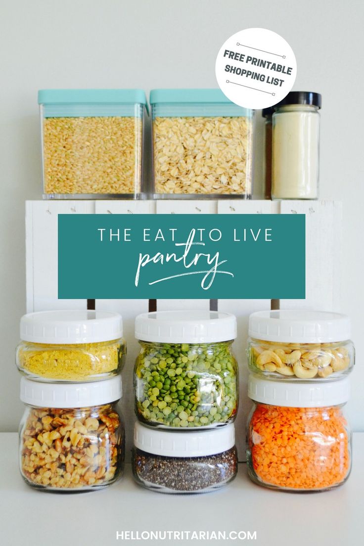 the eat to live pantry is full of healthy food