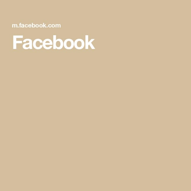 the facebook logo is shown in white on a tan background