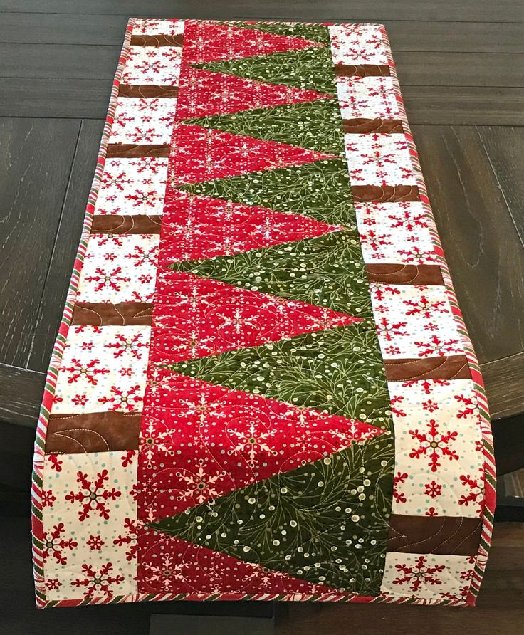 Christmas Tree Table Runner Pattern, Christmas Tree Table Runner, Cuddle Cat, Tree Table Runner, Christmas Table Runner Pattern, Christmas Tree Table, Christmas Quilting Projects, Quilted Table Runners Christmas, Table Topper Patterns