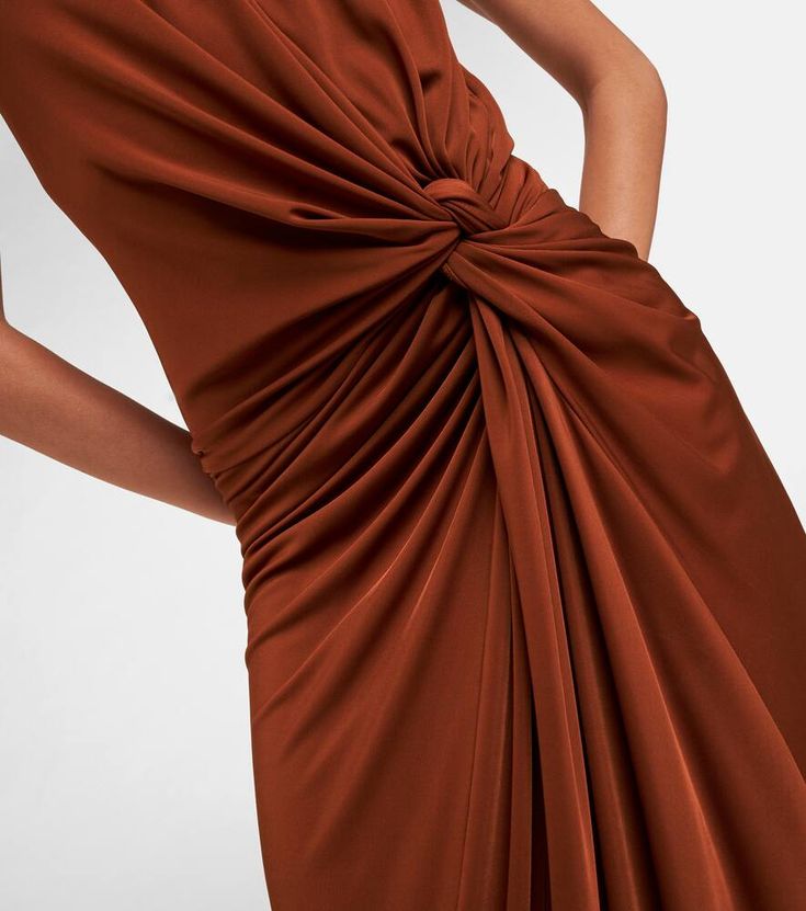 Find BOTTEGA VENETA Drop Gathe Jersey Midi Dress on Editorialist. Material: 100% viscose. Care instructions: dry clean. Made in Italy. Designer color name: . Color Name, Red Midi Dress, Halter Neckline, Bottega Veneta, Midi Length, Color Design, In Italy, Product Description, Midi Dress