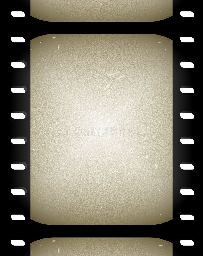 an old film strip with white paper on it royalty illustration